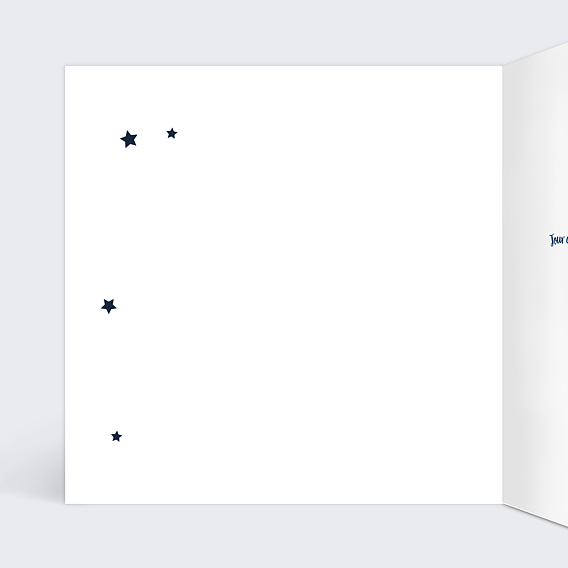 Carte anniversaire Bonne Étoile Intérieur Gauche