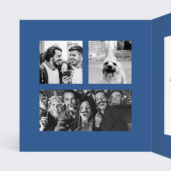 Carte anniversaire Bougie Intérieur Gauche