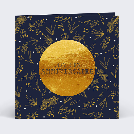 Carte anniversaire Champêtre