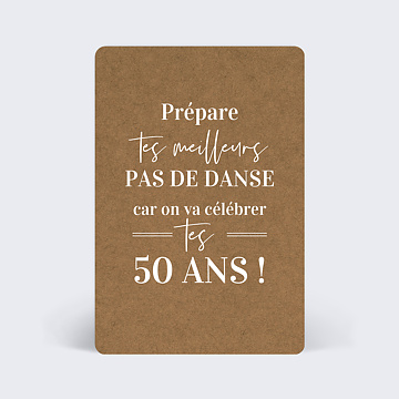 Carte anniversaire adulte Bohème