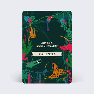 Anniversaire Enfant Jungle Tropical