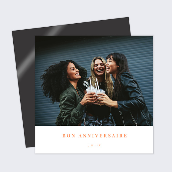 Carte anniversaire Simplicité