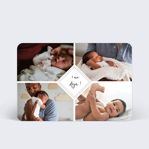 Carte anniversaire enfant Charme Classique