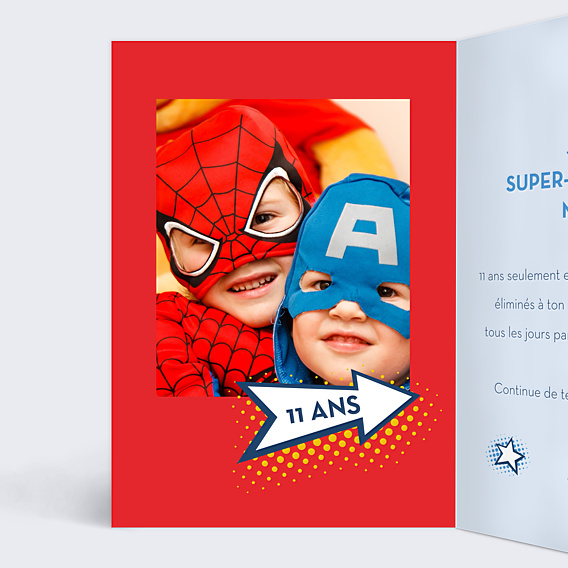 Anniversaire Enfant Drôle de super-héros