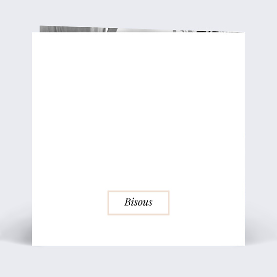 Carte anniversaire enfant Étiquette Poudrée Verso