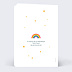 Carte anniversaire enfant Licorne Fleurs Verso