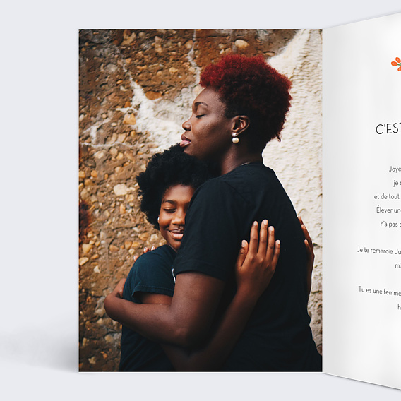 Carte anniversaire Bouquet Printanier Intérieur Gauche