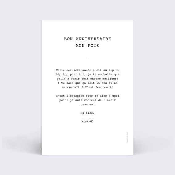 Anniversaire Adulte Polaroid Simple II