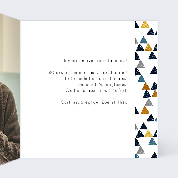 Anniversaire Adulte Petits Triangles