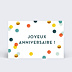 Anniversaire Adulte Confettis Chic
