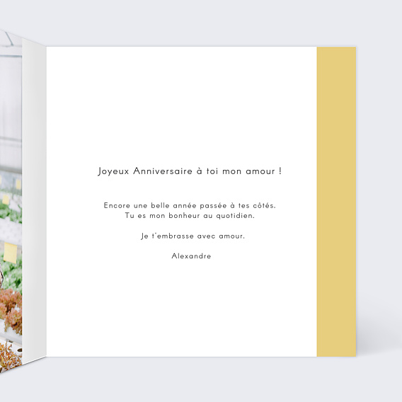 Carte anniversaire Addition Intérieur Droit