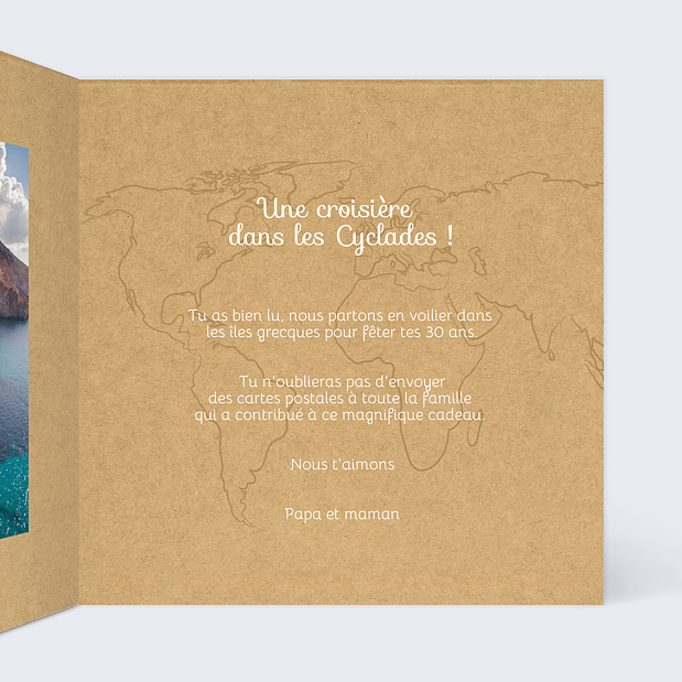 Carte Anniversaire Vadrouille - Bon Pour Intérieur Droit