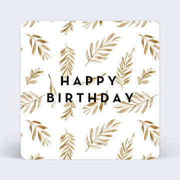 Carte virtuelle anniversaire Golden Jungle