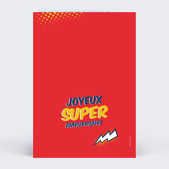 Anniversaire Enfant Drôle de super-héros