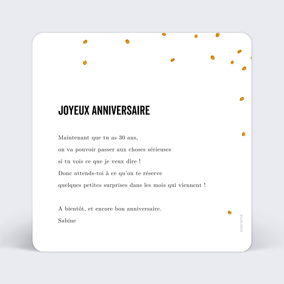 Anniversaire Adulte Poussière d'Étoiles