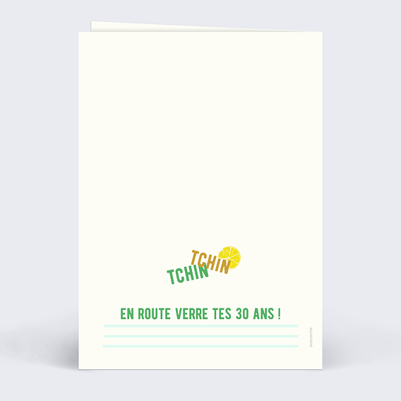 Carte anniversaire Anni Verre Saire Verso