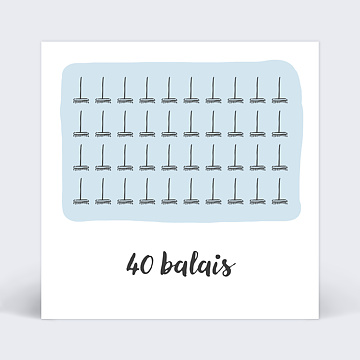 Carte virtuelle anniversaire Balais