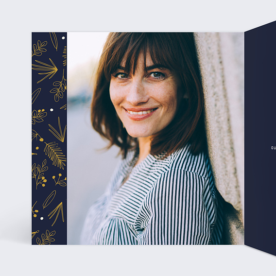 Carte anniversaire Champêtre Intérieur Gauche