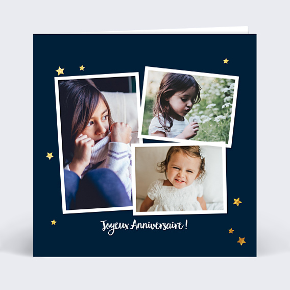 Carte anniversaire Bonne Étoile