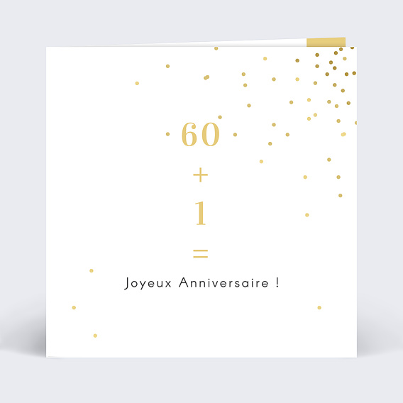 Carte anniversaire adulte Addition