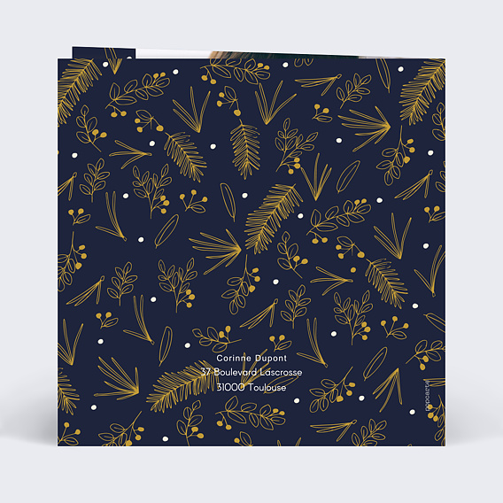 Carte anniversaire Champêtre Verso