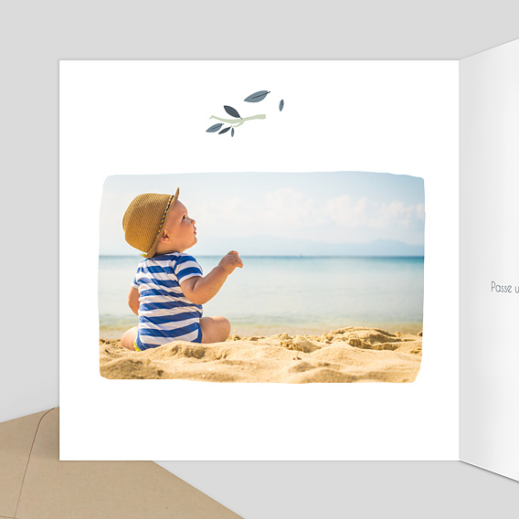 Carte anniversaire enfant Animaux Sauvages Intérieur Gauche