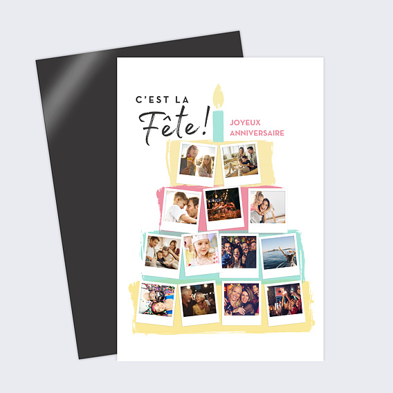 Carte anniversaire Birthday Cake en Photos
