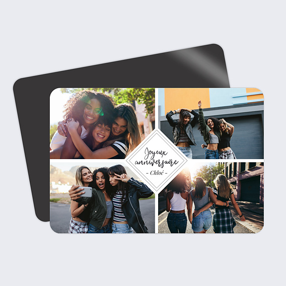 Carte anniversaire Charme Classique