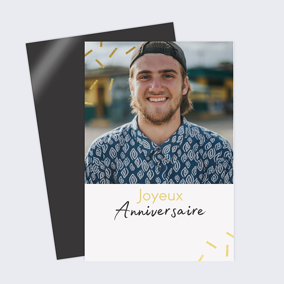 Carte anniversaire Chic Confettis