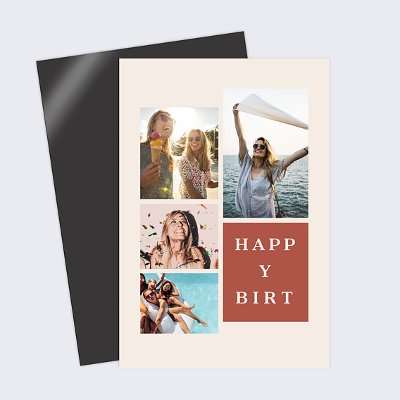 Carte anniversaire Classique Femme