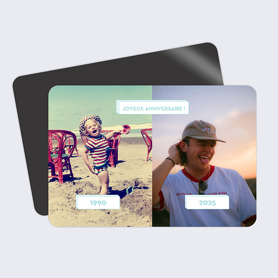 Carte anniversaire Double Filet