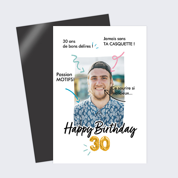 Carte anniversaire Sacré Toi