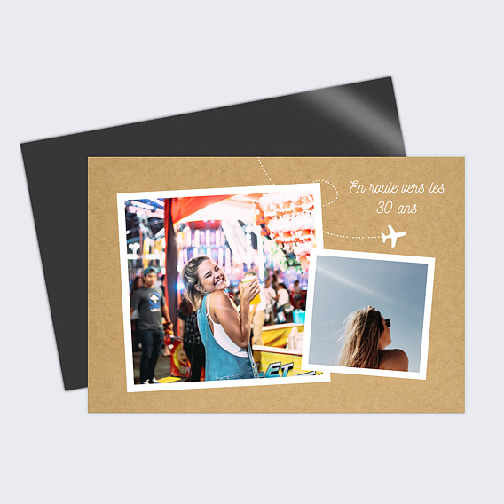 Carte anniversaire Voyage