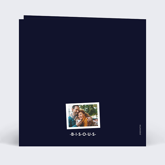 Carte anniversaire Rétrospective Photomaton Verso