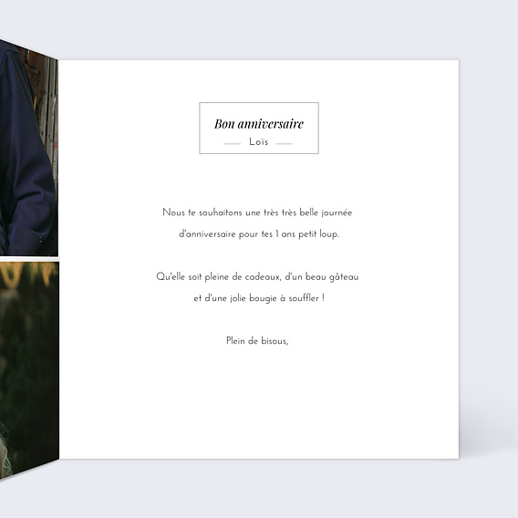 Anniversaire Enfant Multiphotos Etiquette