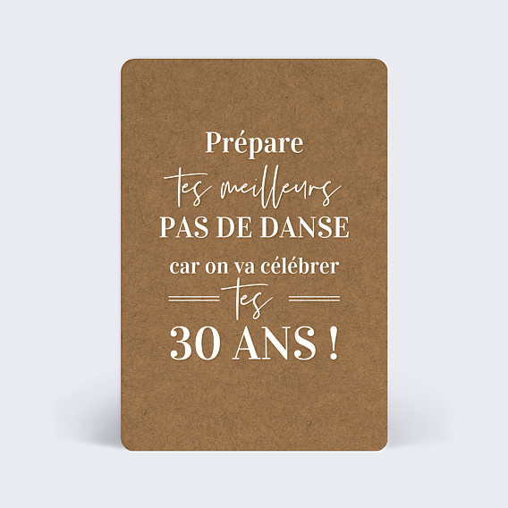 Carte anniversaire Bohème