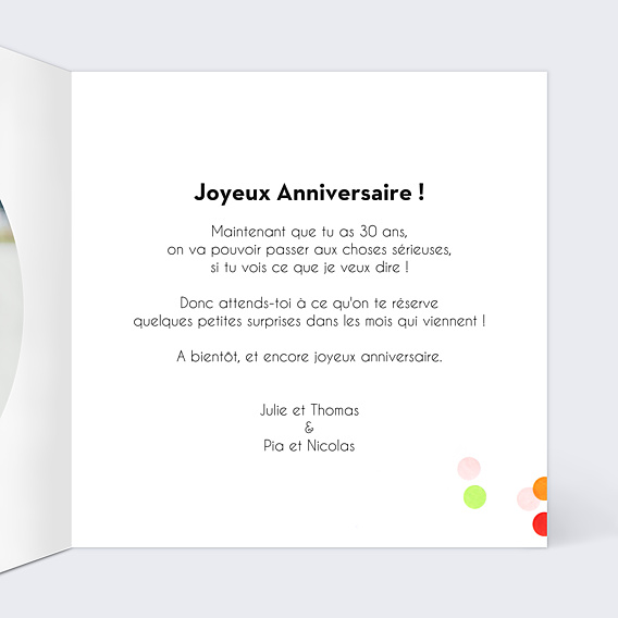 Anniversaire Adulte Party 30