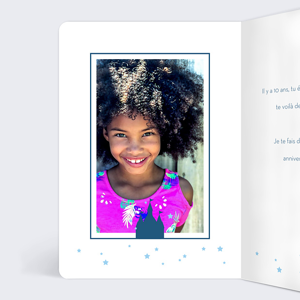 Carte Anniversaire Bal Princesse Intérieur Gauche