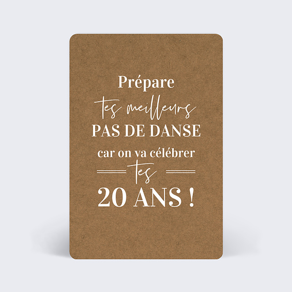 Carte anniversaire Bohème