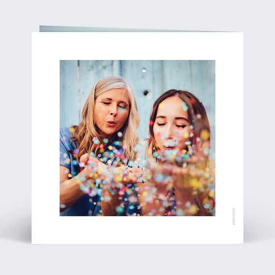 Carte anniversaire Bel Été Verso