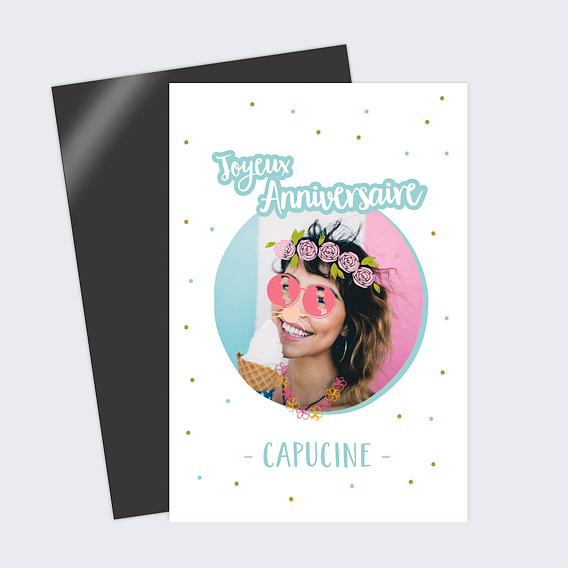 Carte anniversaire Pétillante