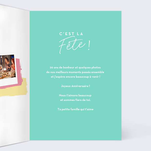Carte Anniversaire Birthday Cake Intérieur Droit
