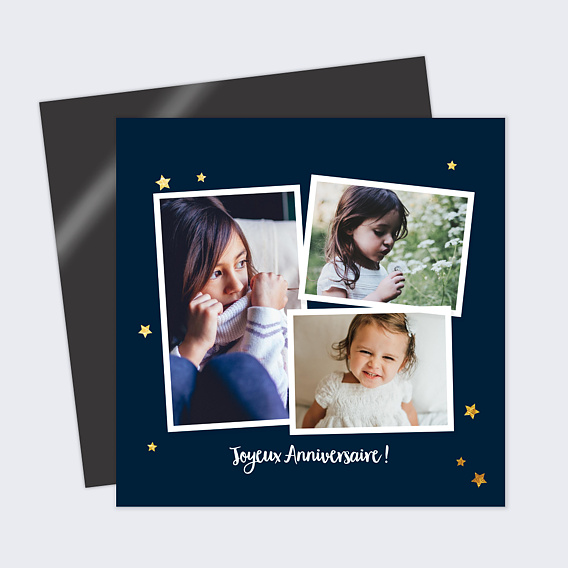 Carte anniversaire Bonne Étoile