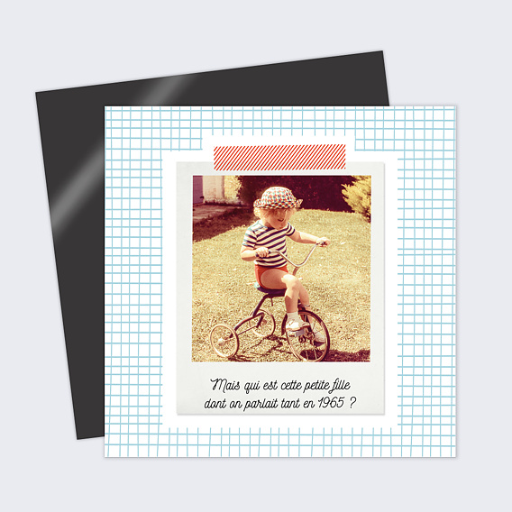 Carte anniversaire Cahier d'École