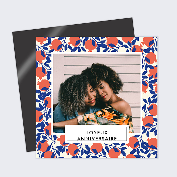 Carte anniversaire Fruits