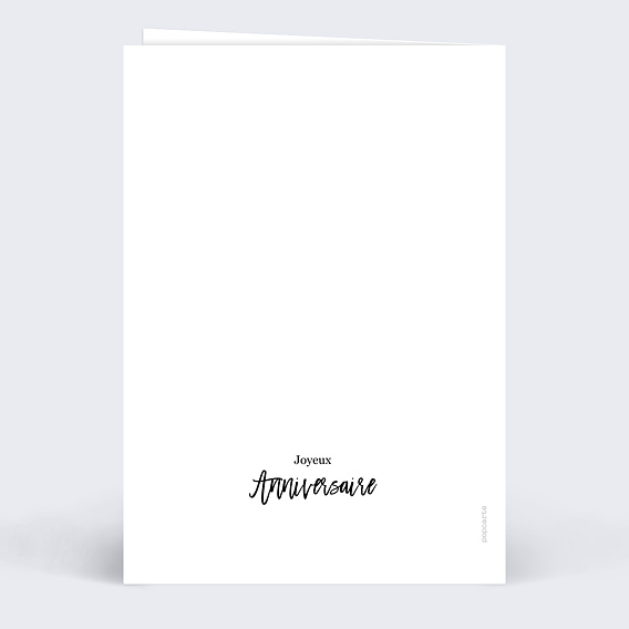 Carte anniversaire Multiphoto Chic Verso