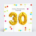 Carte anniversaire Party 30