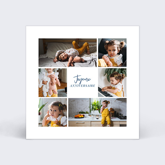 Anniversaire Enfant Multiphotos Chic