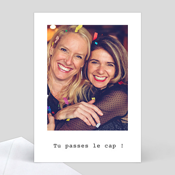 Anniversaire Adulte Polaroid Simple