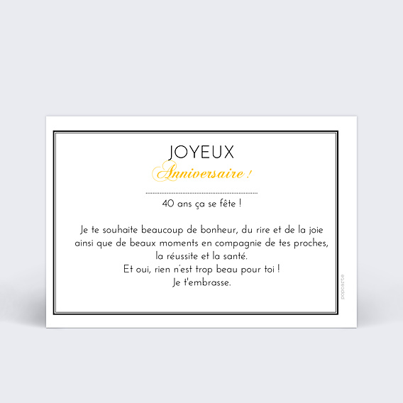 Anniversaire Adulte Champagne